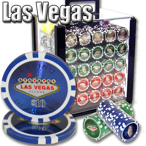 Full authentic set of Vegas Poker Chips