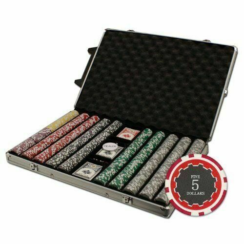 1000 Eclipse Poker Chip Set with Rolling Aluminum Case