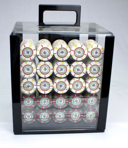 1000 The Mint Poker Chip Set with Acrylic Case