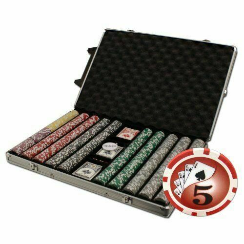 1000 Yin Yang Poker Chip Set with Rolling Aluminum Case