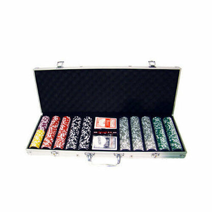 500 Ben Franklin Poker Chip Set with Aluminum Case