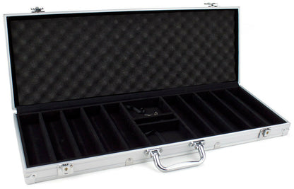 500 Diamond Suited Poker Chip Set with Aluminum Case