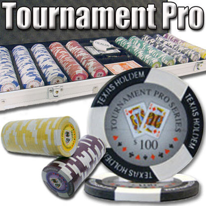 500 Tournament Pro Poker Chip Set with Aluminum Case