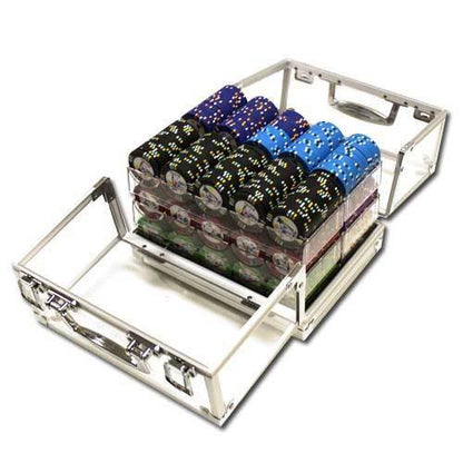 600 Desert Heat Poker Chip Set with Acrylic Case