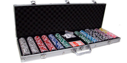 600 Las Vegas Poker Chip Set with Aluminum Case