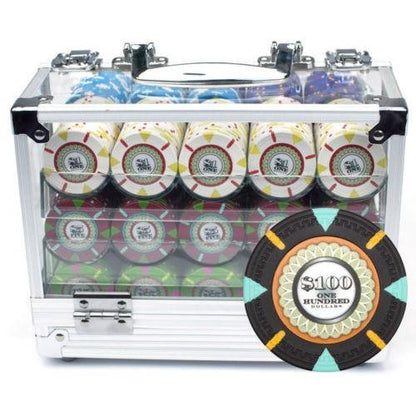 600 The Mint Poker Chip Set with Acrylic Case