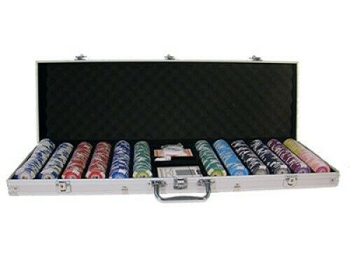 600 Tournament Pro Poker Chip Set with Aluminum Case