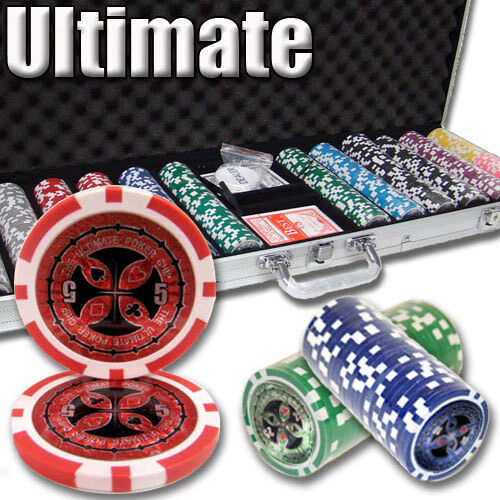 600 Ultimate Poker Chip Set with Aluminum Case