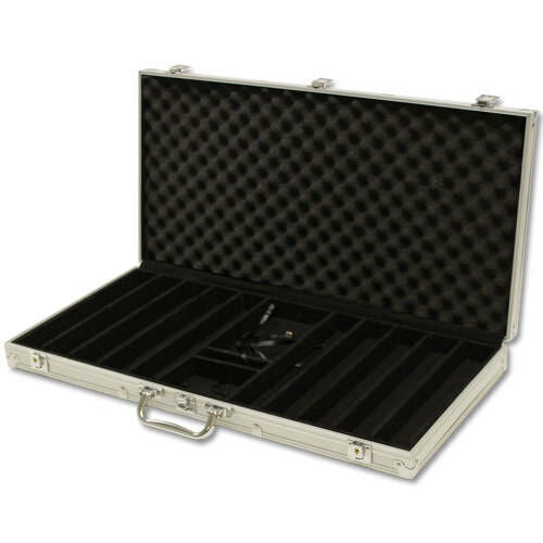 750 Ace King Suited Poker Chip Set with Aluminum Case