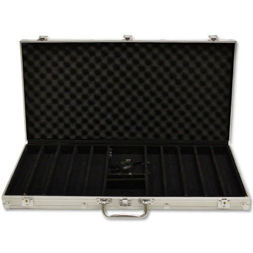 750 Ace King Suited Poker Chip Set with Aluminum Case