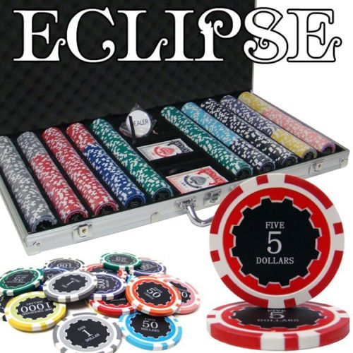 750 Eclipse Poker Chip Set with Aluminum Case