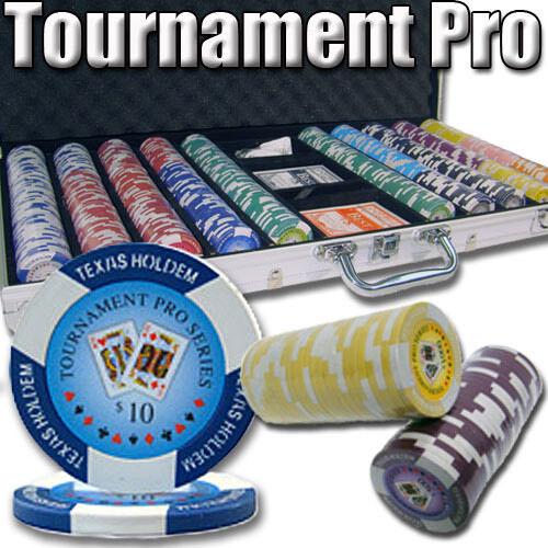 750 Tournament Pro Poker Chip Set with Aluminum Case