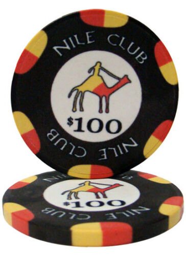 (25) $100 Nile Club Poker Chips