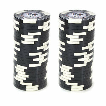 (25) $100 Tournament Pro Poker Chips