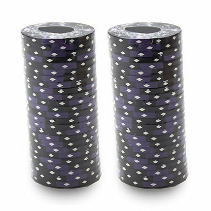 (25) Black Ace King Suited Poker Chips