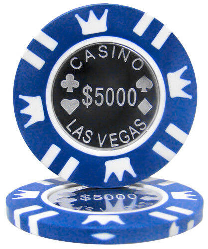 (25) $5000 Coin Inlay Poker Chips