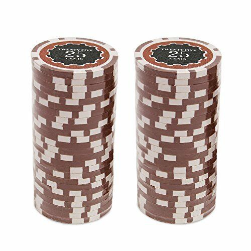 (25) 25 Cent Eclipse Poker Chips