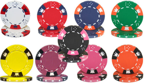 600 Crown & Dice Poker Chip Set with Acrylic Case