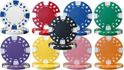 500 Diamond Suited Poker Chip Set with Aluminum Case