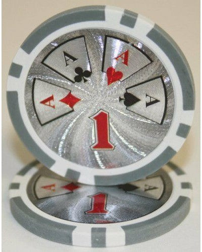 (25) $1 High Roller Poker Chips