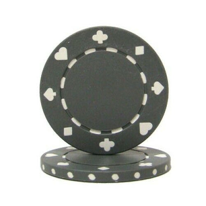 (25) Gray Suited Poker Chips