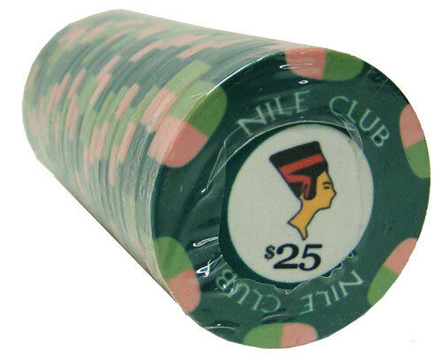 (25) $25 Nile Club Poker Chips