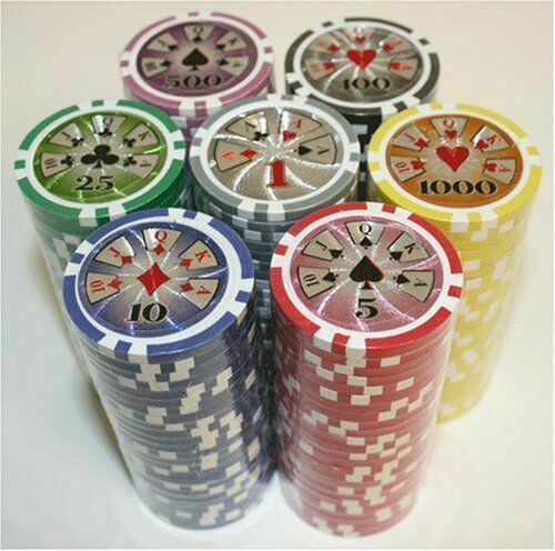 750 High Roller Poker Chip Set with Aluminum Case