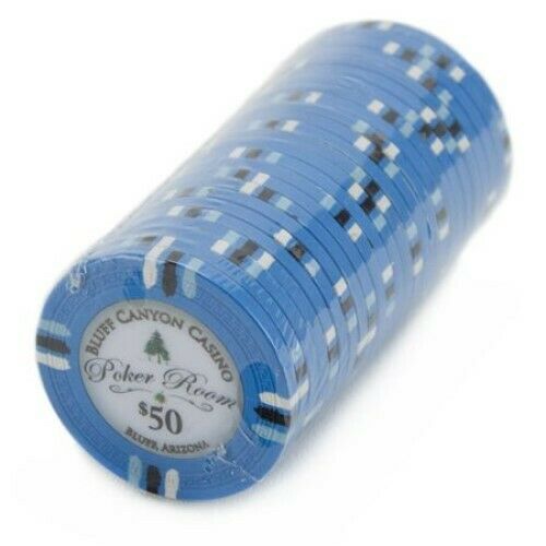 (25) $50 Bluff Canyon Poker Chips