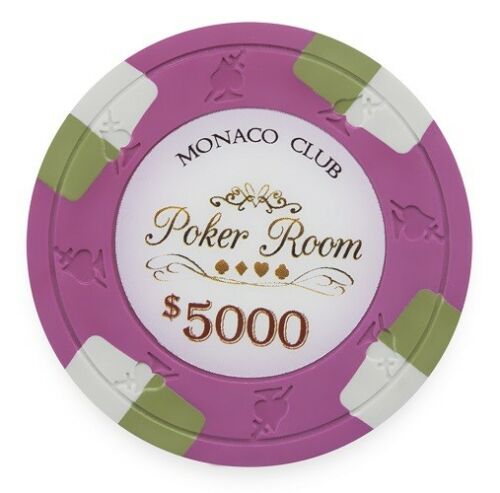 Monaco Club Poker Chip Sample Set