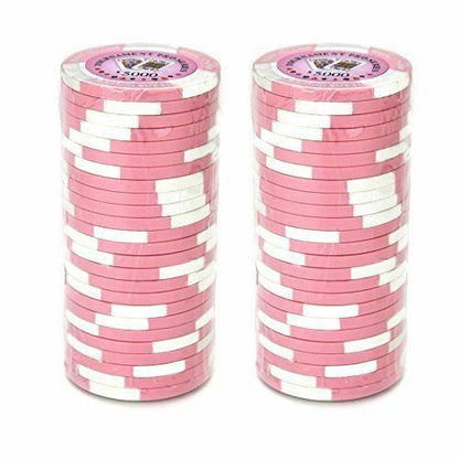 (25) $5000 Tournament Pro Poker Chips