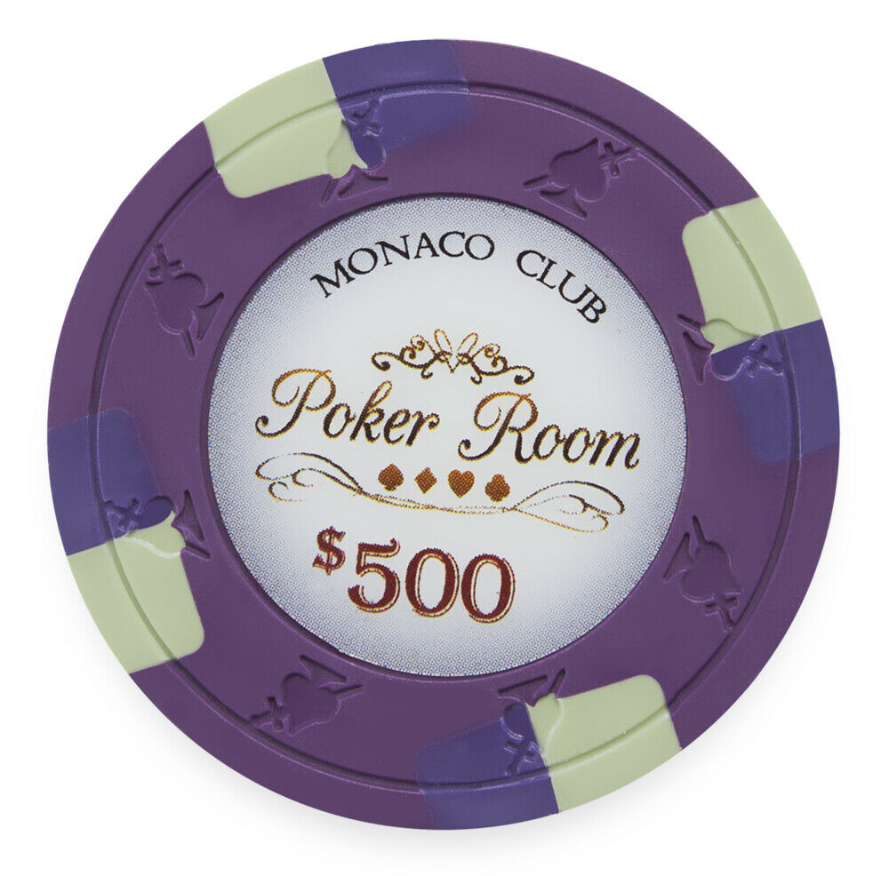 Monaco Club Poker Chip Sample Set