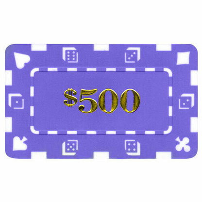 (5) $500 Poker Plaques