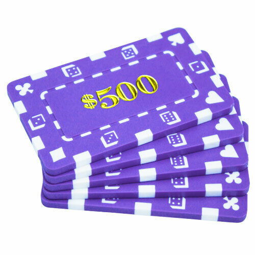 (5) $500 Poker Plaques