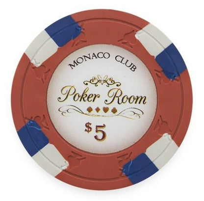 Monaco Club Poker Chip Sample Set