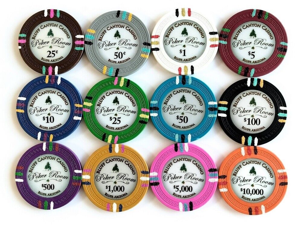 600 Bluff Canyon Poker Chip Set with Aluminum Case