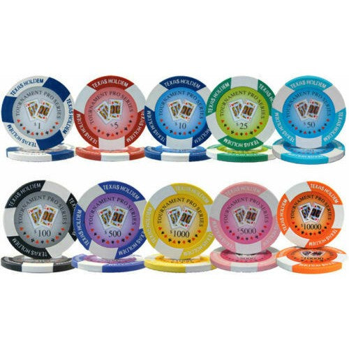 Tournament Pro Poker Chip Sample Set