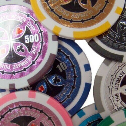 1000 Ultimate Poker Chip Set with Aluminum Case