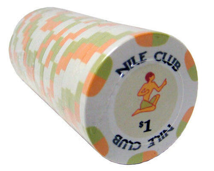 (25) $1 Nile Club Poker Chips