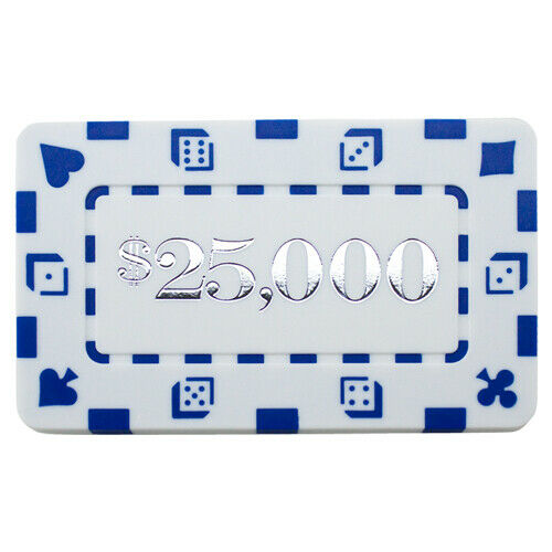 (5) $25000 Poker Plaques