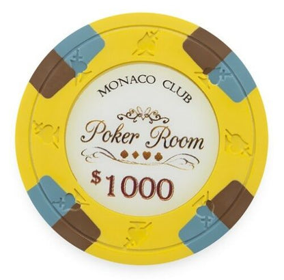 Monaco Club Poker Chip Sample Set